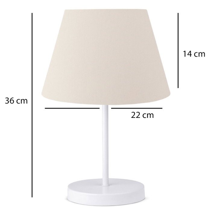 Opviq Lámpara de mesa AYD-3121 Crema